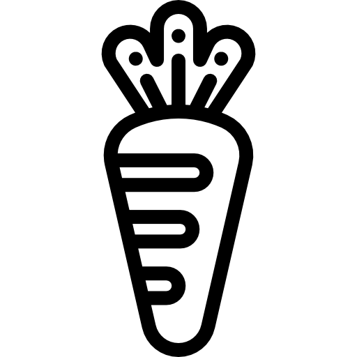 zanahoria Detailed Rounded Lineal icono