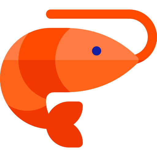 Shrimp Basic Rounded Flat icon