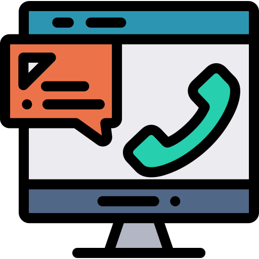 Video call Detailed Rounded Lineal color icon