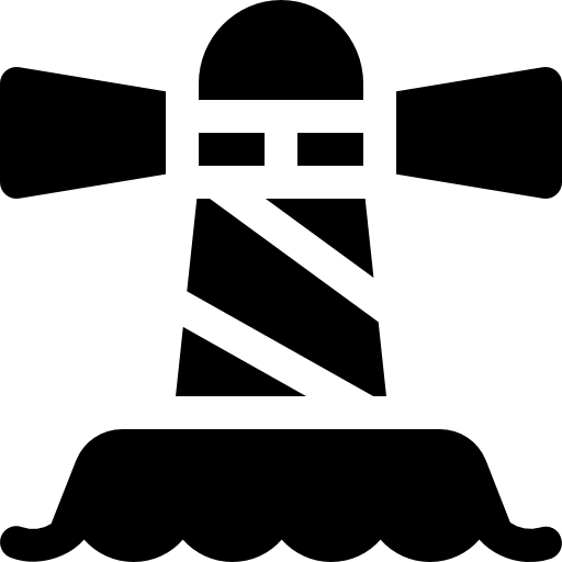faro Basic Rounded Filled icono