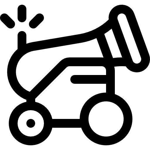 대포 Basic Rounded Lineal icon