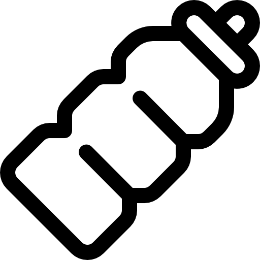 plastikowa butelka Basic Rounded Lineal ikona