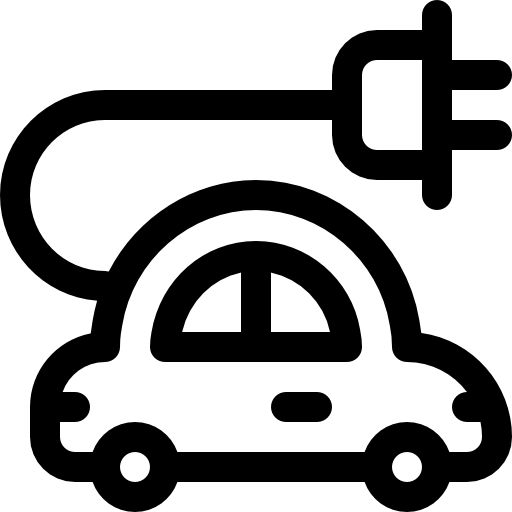 전기차 Basic Rounded Lineal icon