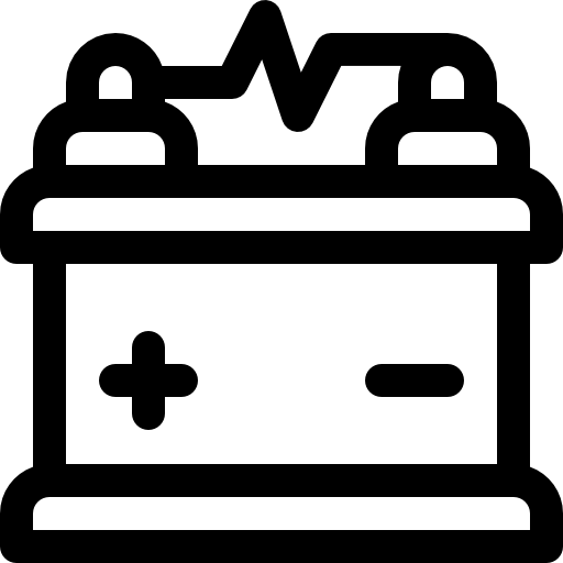 バッテリー Basic Rounded Lineal icon