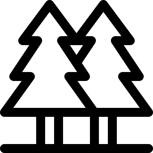 Сосна Basic Rounded Lineal иконка