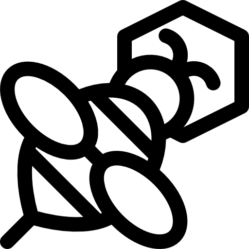 pszczoła Basic Rounded Lineal ikona