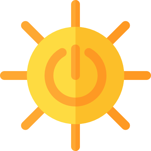 太陽光エネルギー Basic Rounded Flat icon