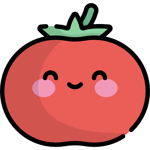 Tomato Kawaii Lineal color icon
