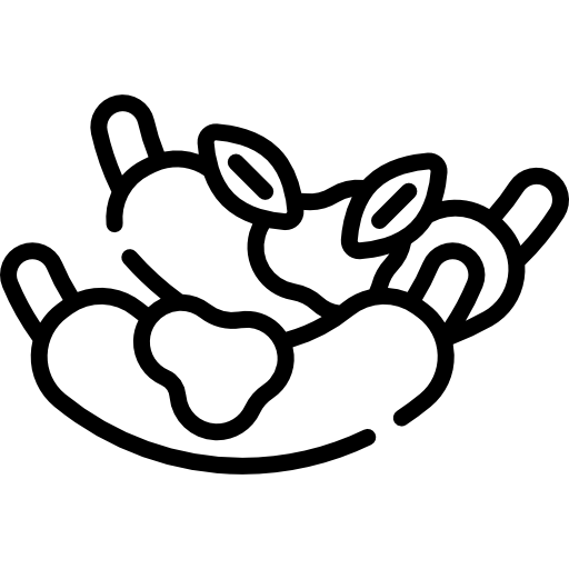 Ribs Kawaii Lineal icon