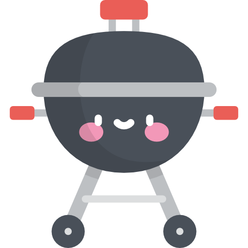 grill Kawaii Flat icon