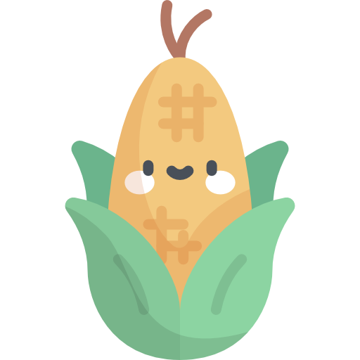 Corn Kawaii Flat icon