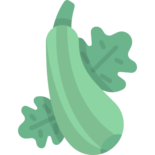 zucchine Kawaii Flat icona