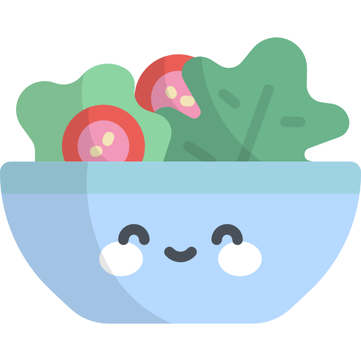 Salad Kawaii Flat icon