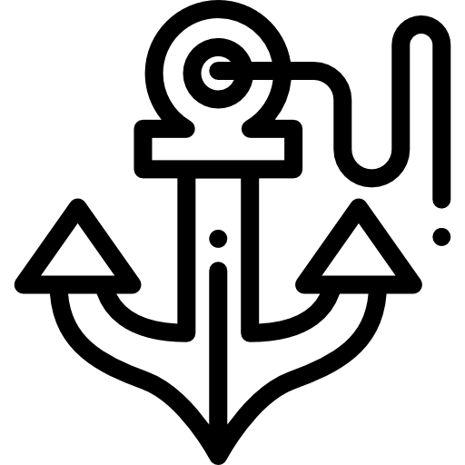 kotwica Detailed Rounded Lineal ikona
