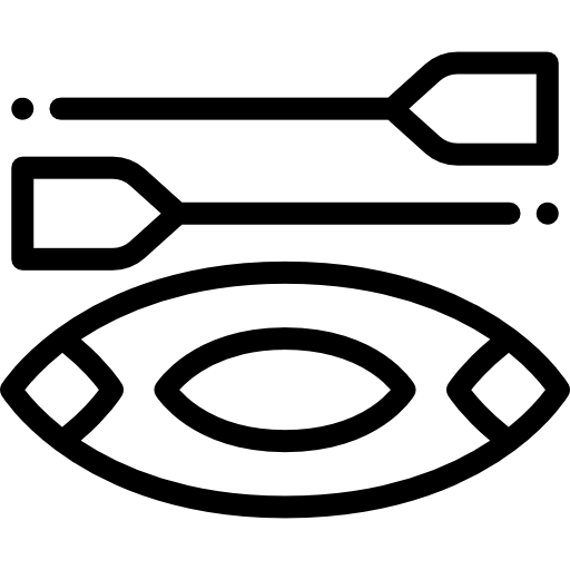 카약 Detailed Rounded Lineal icon