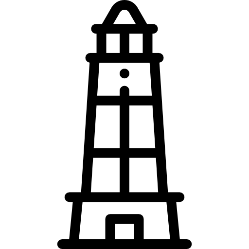 등대 Detailed Rounded Lineal icon