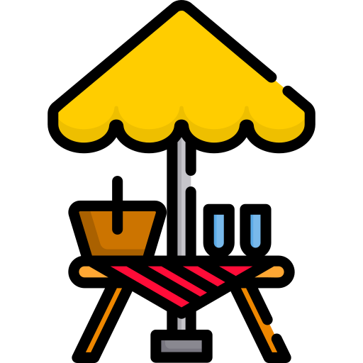 picnic Special Lineal color icono