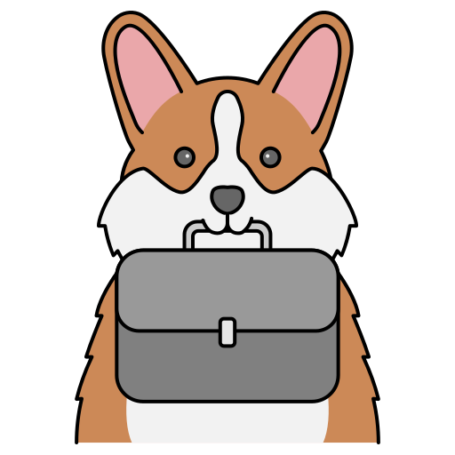 犬 Generic Thin Outline Color icon