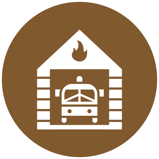 estación de bomberos Generic Mixed icono