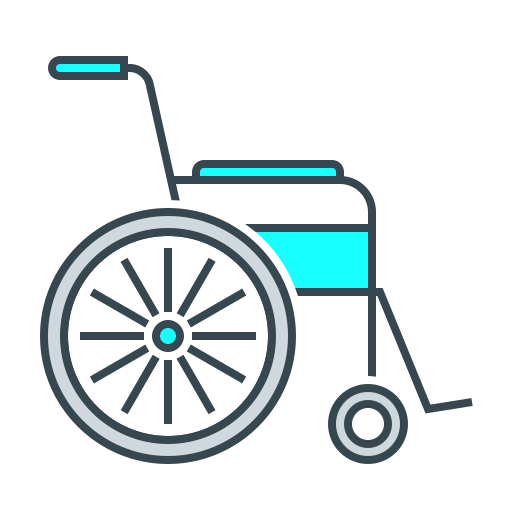 silla de ruedas Generic Color Omission icono