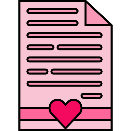 liefdesbrief Generic Outline Color icoon