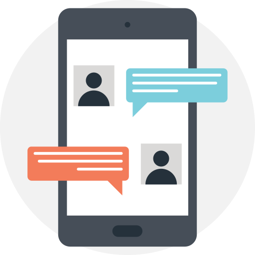 Mobile Chat Generic Rounded Shapes icon