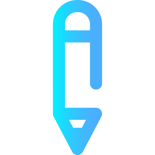 연필 Super Basic Omission Gradient icon