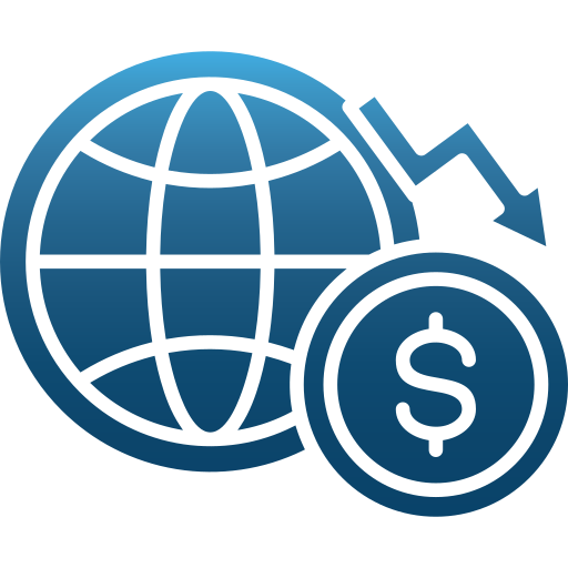 Economía global Generic Flat Gradient icono