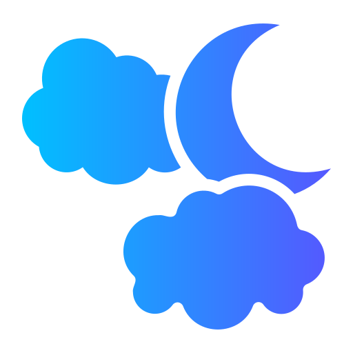 maanlicht Generic Flat Gradient icoon