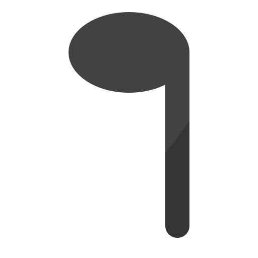 Quarter note Generic Flat icon