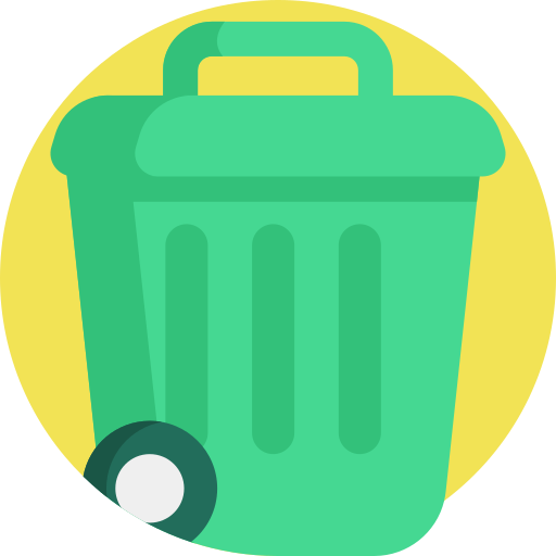 Garbage Detailed Flat Circular Flat icon