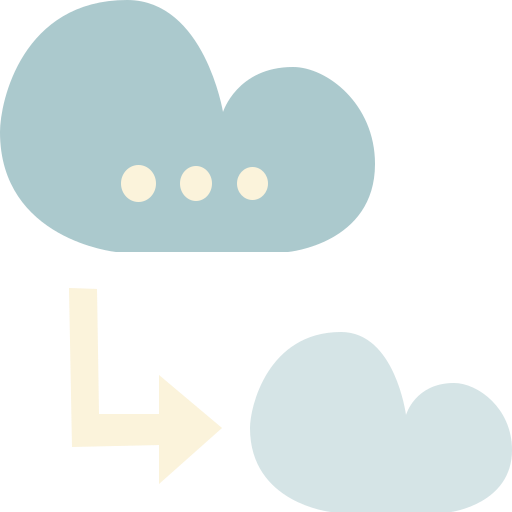 Cloud Cartoon Flat icon
