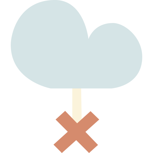 nuvola Cartoon Flat icona