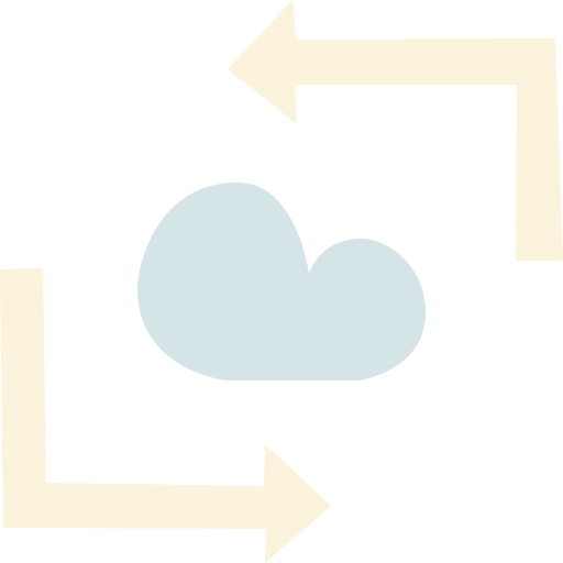 구름 Cartoon Flat icon