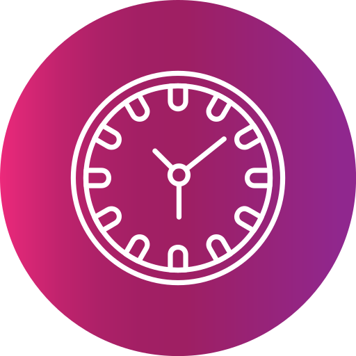 horloge Generic Flat Gradient Icône