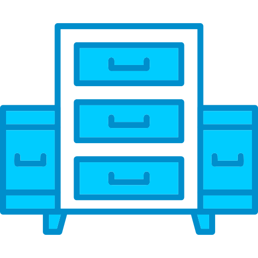 서류 캐비넷 Generic Blue icon
