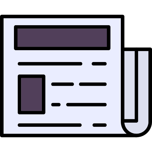 新聞 Generic Outline Color icon