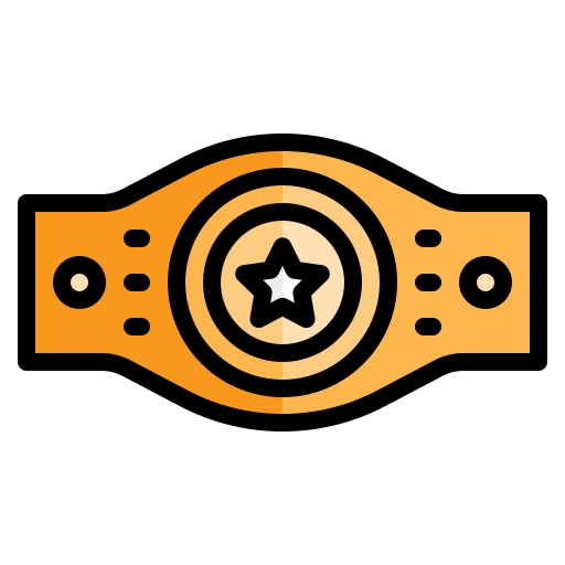 cinturón de campeón Generic Outline Color icono