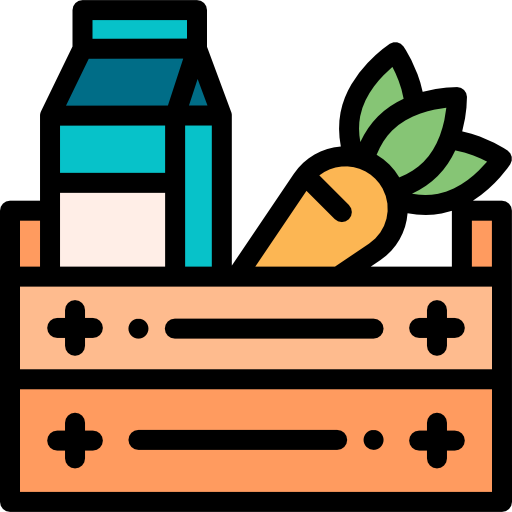 Groceries Detailed Rounded Lineal color icon