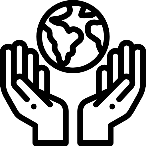 지구 행성 Detailed Rounded Lineal icon
