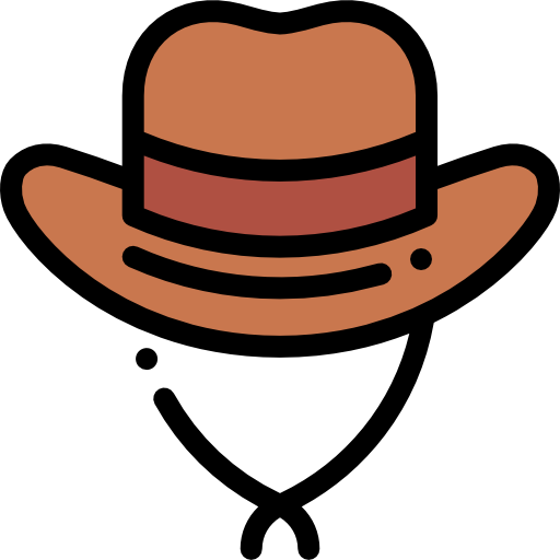 chapéu de caubói Detailed Rounded Lineal color Ícone