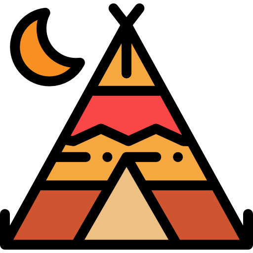 Tipi Detailed Rounded Lineal color icon