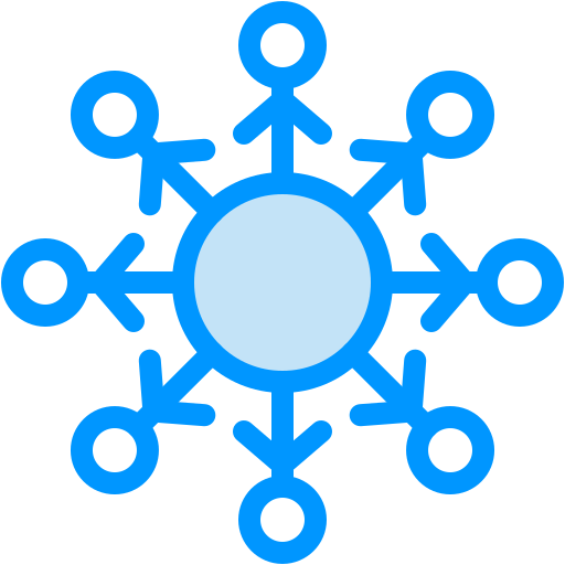 marketingu wirusowego Generic Blue ikona