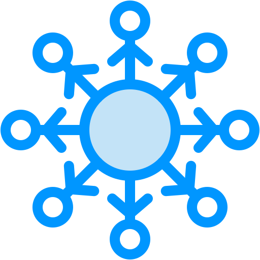 Viral marketing Generic Blue icon