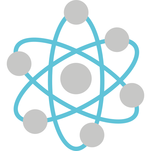 Átomos Generic Blue icono