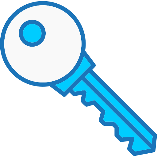 sleutel Generic Blue icoon