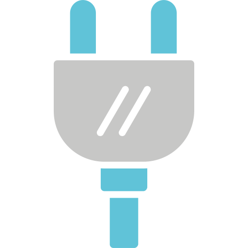 Electric Plug Generic Blue icon
