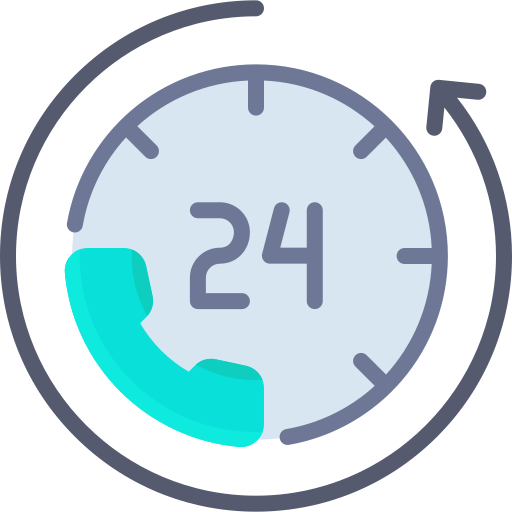 24 Hours Support Generic Flat icon