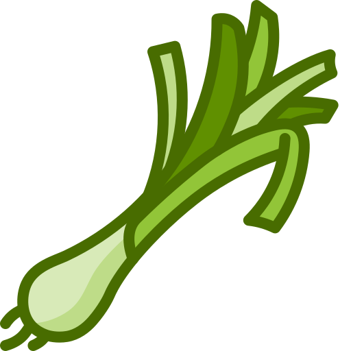 Green onion Generic Outline Color icon
