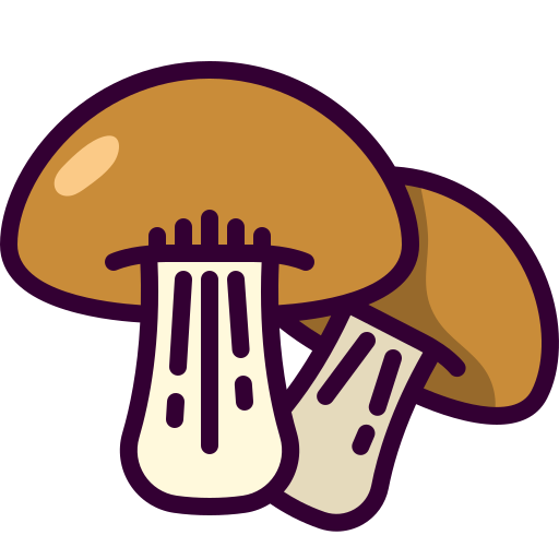 Mushroom Generic Outline Color icon